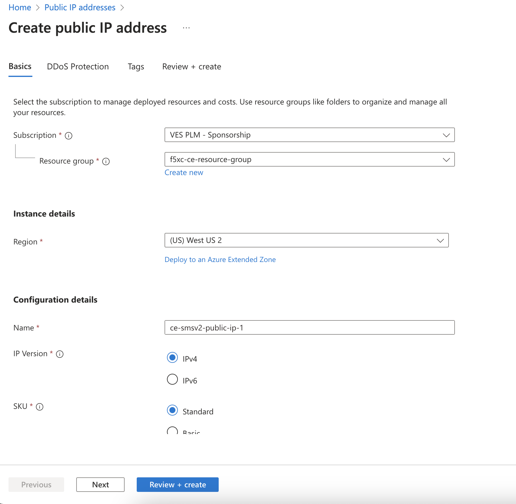 Figure: Create Public IP