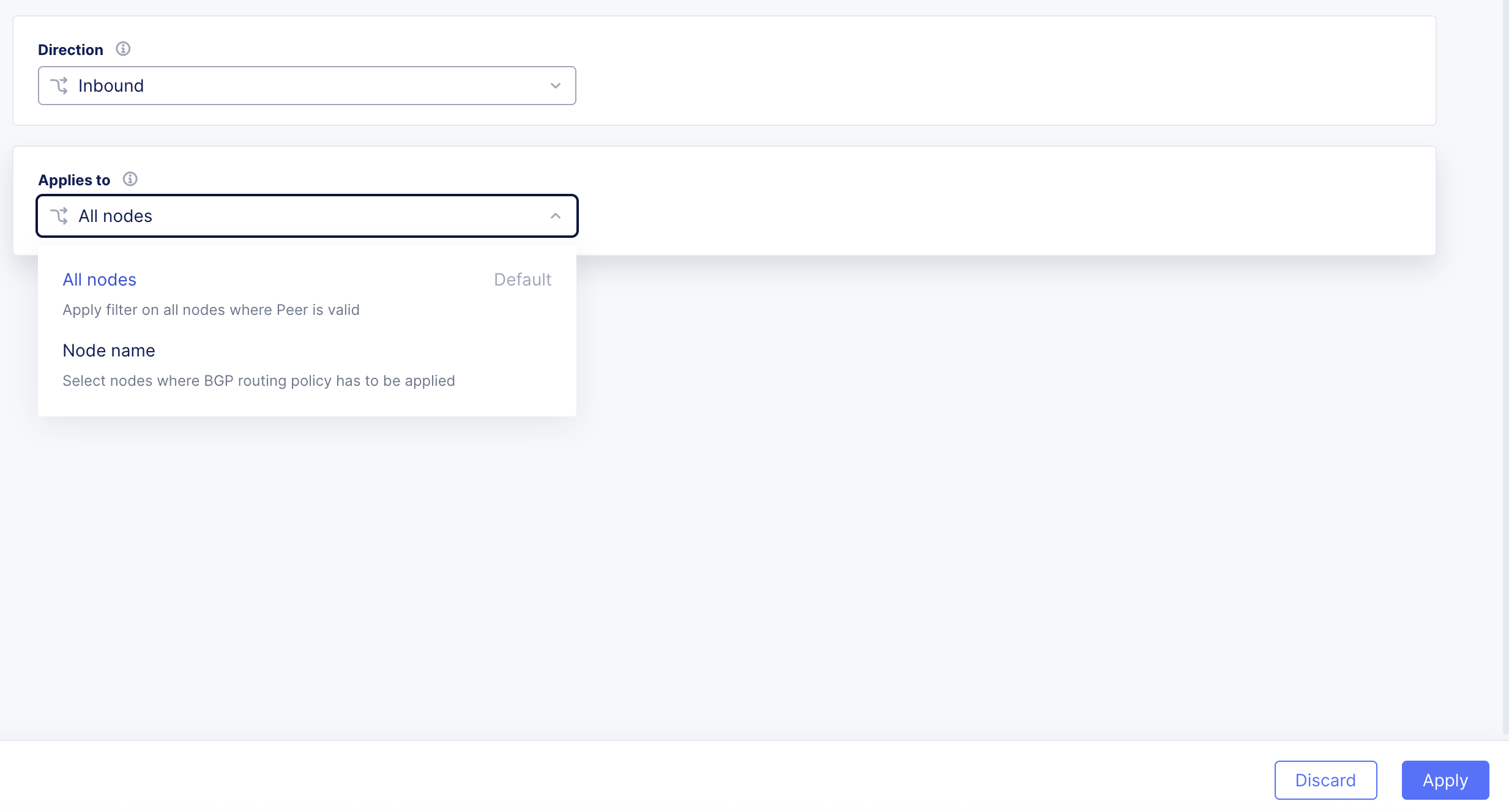 Figure: Menu Options