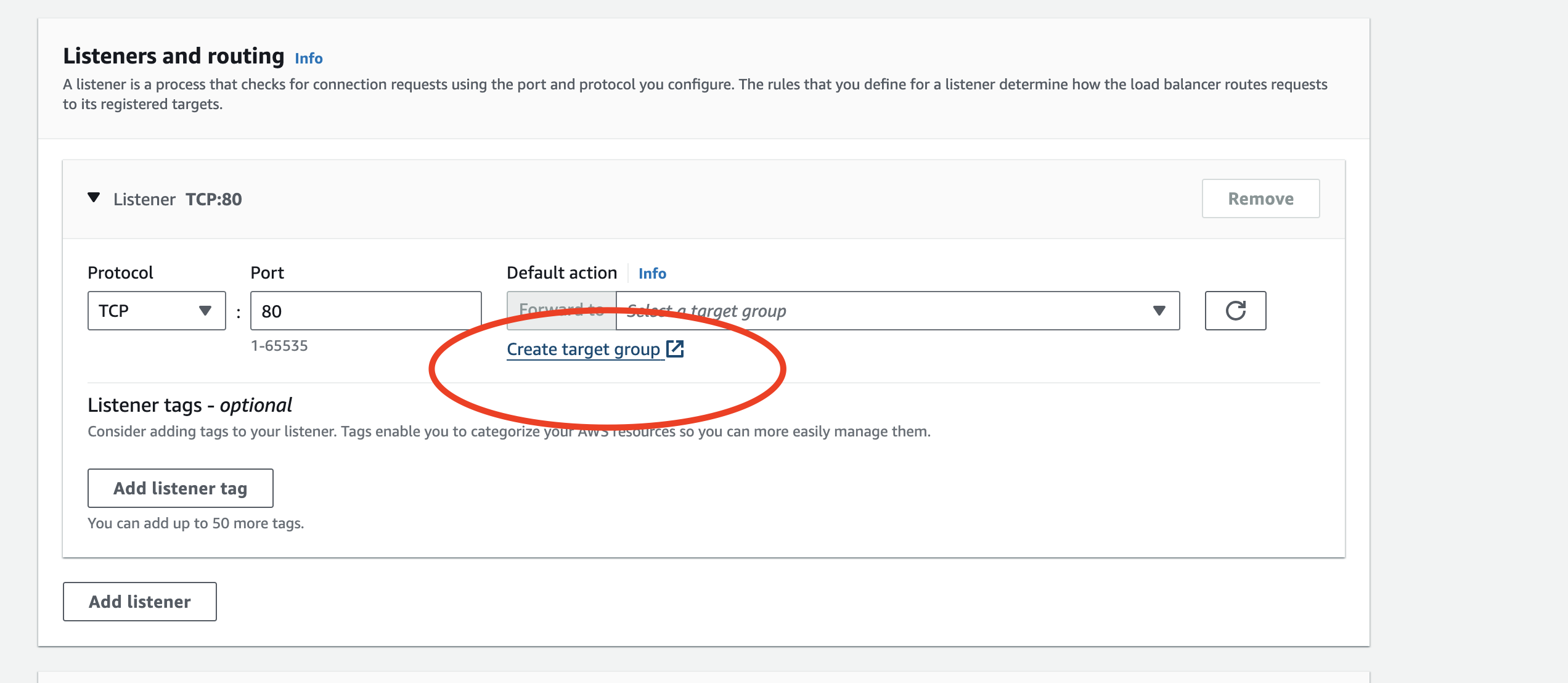 Figure: AWS NLB Target Group