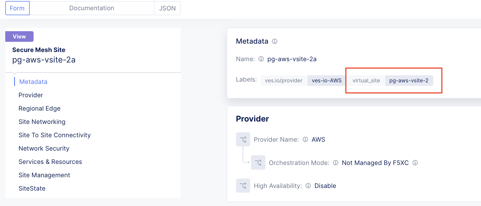 Figure: CE Site One