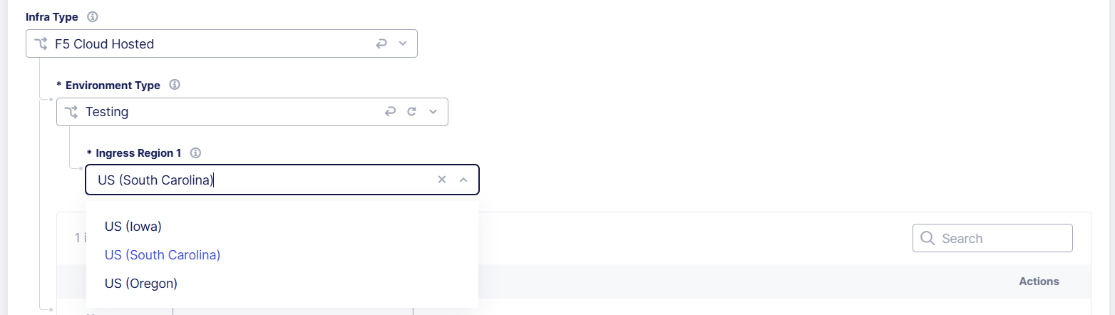 Figure: Select the Environment Type