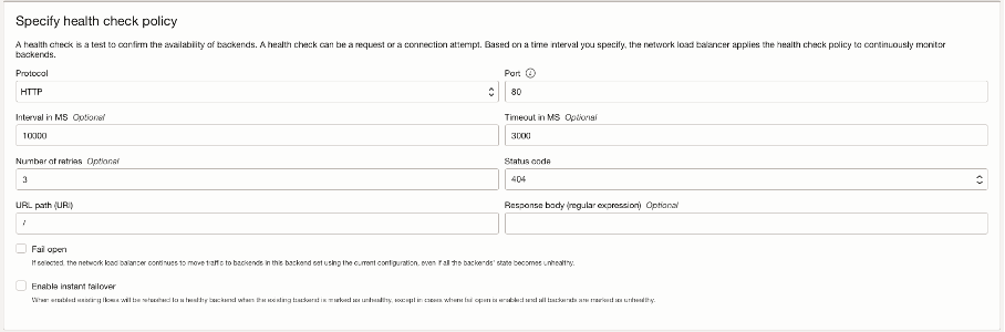 Figure: NLB Configuration